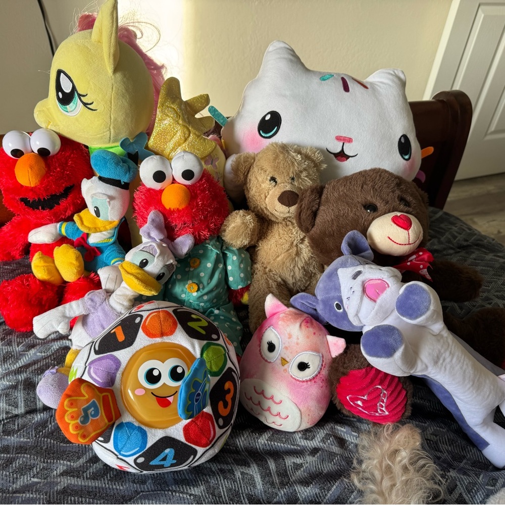 Colorful Plush Toy Set for Kids
